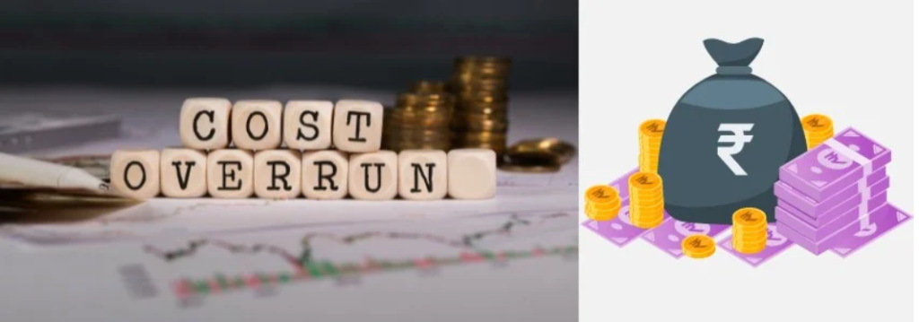 Financial dashboard in ERPNext tracking road construction material costs and budget variances.