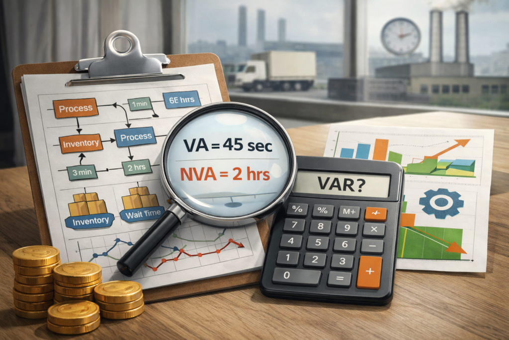 Making a Current State Value Stream Map- Calculate VAR