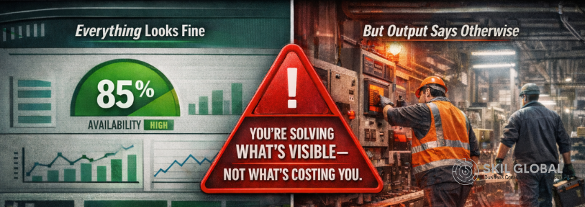 Manufacturing loss tree showing OEE downtime categories.