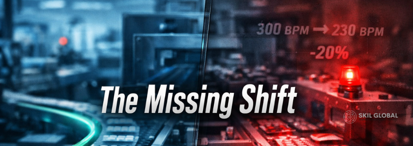 Pharma blister packaging line micro-stoppage analysis