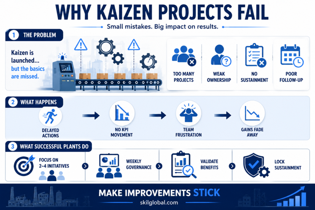 Why Kaizen projects fail
