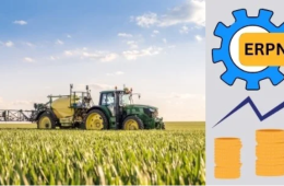 ERPNext manufacturing dashboard showing cost reduction analytics for agro-product manufacturing and inventory management.