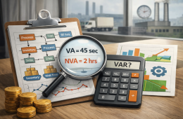 Making a Current State Value Stream Map- Calculate VAR